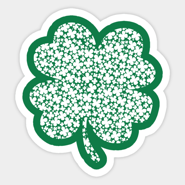 Shamrock Sticker by Bear Tees